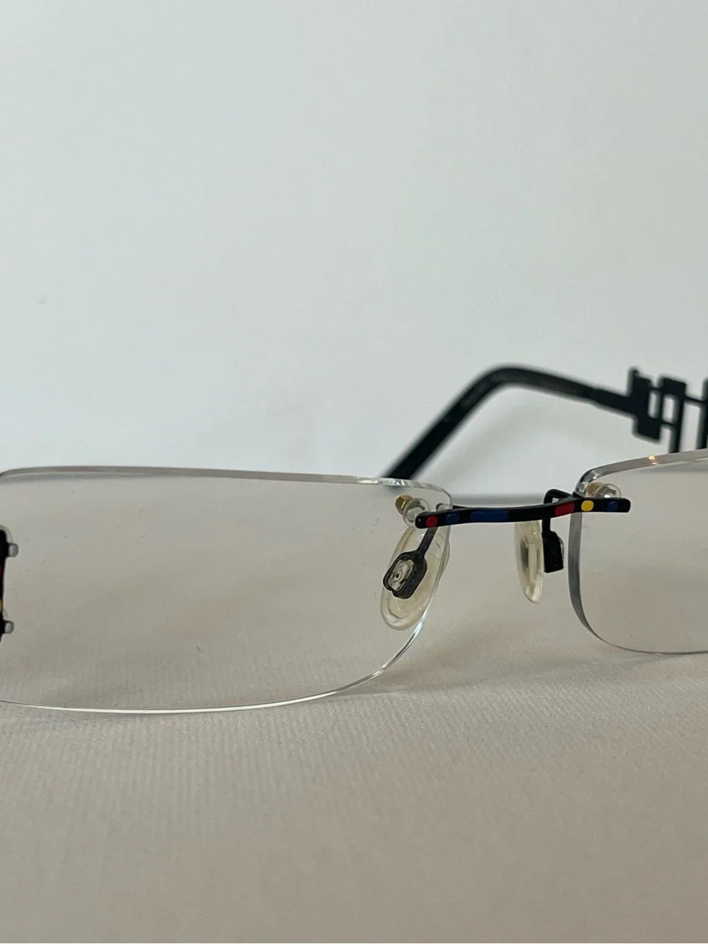 Vintage Yabi Art Abendzauber 4531 6596 Rimless Geometric Eyeglasses Germany